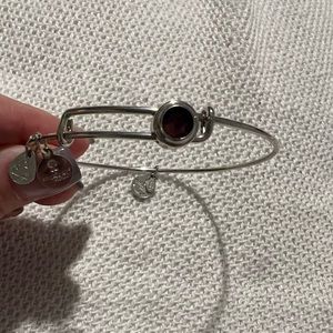 Alex and Ani amethyst stone vintage bracelet.
